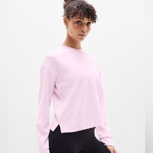 Athleta Seasoft Crewneck Sweatshirt-Primrose